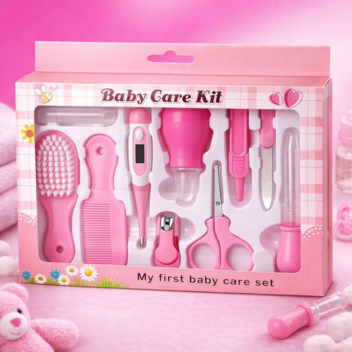10 Pcs Baby Care Kit Set – Newborn Grooming & Health Care Kit