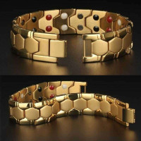 Luxury Gold Hexagon Chain Bracelet – Premium Stainless Steel Fashion Jewelry